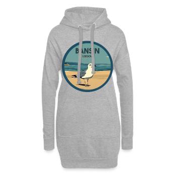 Bansin Moewe - Hoodie-Kleid - Grau meliert - Vorne