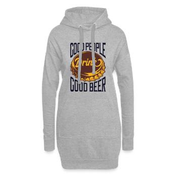 Junggesellenabschied - Hoodie-Kleid - Grau meliert - Vorne