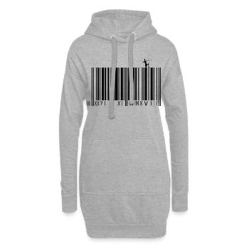 The archer - Hoodie Dress - heather grey - Front