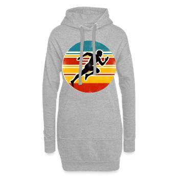 Sprinter - Athlétisme - Sweat-shirt à capuche long Femme - gris chiné - Devant