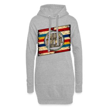 Caution Does Not Play Well With Others 97 - Hoodie-Kleid - Grau meliert - Vorne