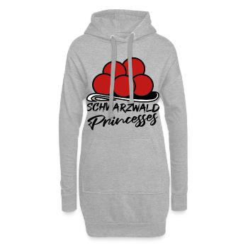 Schwarzwald Princesses Heimat Bollenhut Kuckuck - Hoodie-Kleid - Grau meliert - Vorne