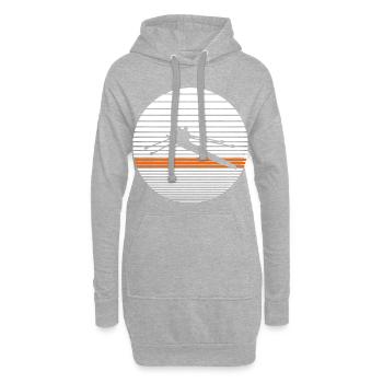 Rudern - Hoodie-Kleid - Grau meliert - Vorne