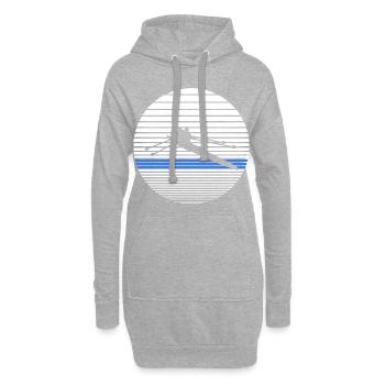 Rudern - Hoodie-Kleid - Grau meliert - Vorne