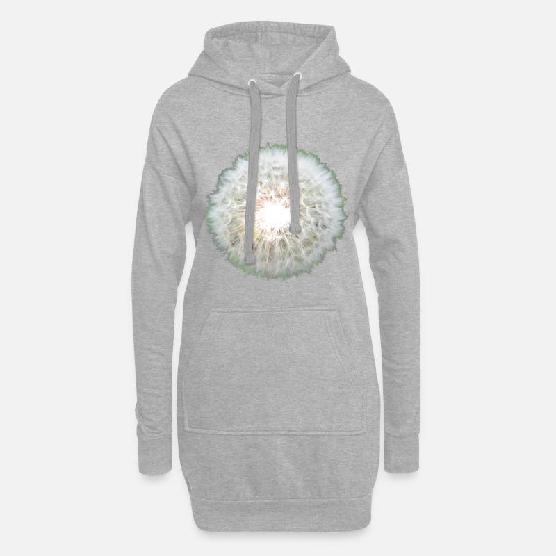 Pusteblume - Hoodie-Kleid - Grau meliert
