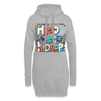 Difficile à kidnapper 5 - Sweat-shirt à capuche long Femme - gris chiné - Devant