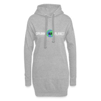 Globetrotter - Explorer notre planète - Sweat-shirt à capuche long Femme - gris chiné - Devant