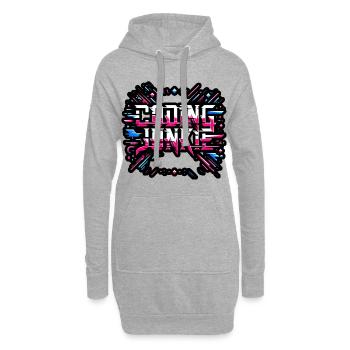 Coding Junkie 15 - Hoodie-Kleid - Grau meliert - Vorne