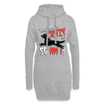 Flattie Crazy 2 - Sweat-shirt à capuche long Femme - gris chiné - Devant
