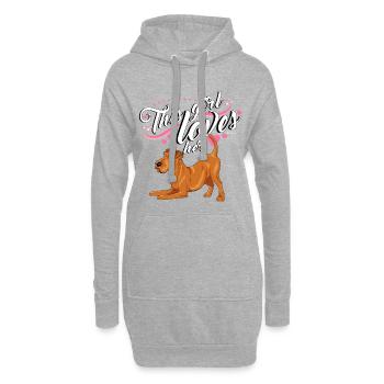 Irski Girl II - Hoodie Dress - heather grey - Front