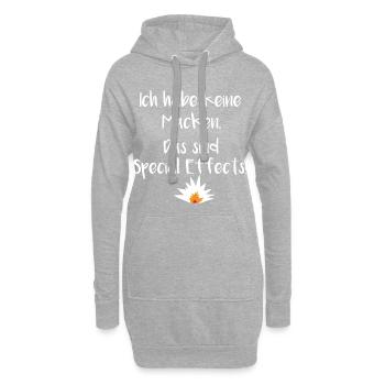 T-shirt disant drôle Drôle comme cadeau - Sweat-shirt à capuche long Femme - gris chiné - Devant