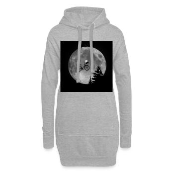 E.T. MauMauCat - Sweat-shirt à capuche long Femme - gris chiné - Devant