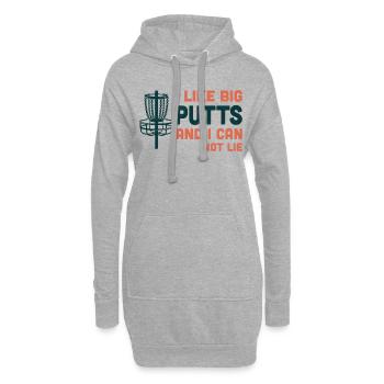 Disc Golf Frisbee Player Coach Lustiges Geschenk - Hoodie-Kleid - Grau meliert - Vorne