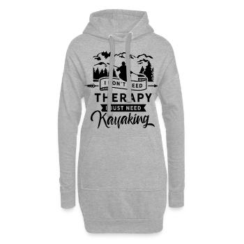 Kayak Kajakfahrer Kajak Kajakfahren Wassersport - Hoodie-Kleid - Grau meliert - Vorne