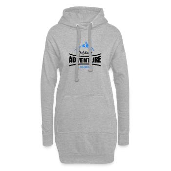 extérieur montagnes dolomites - Sweat-shirt à capuche long Femme - gris chiné - Devant