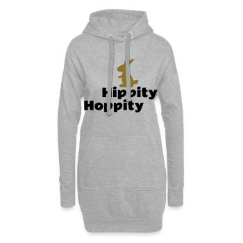 hase - Hoodie-Kleid - Grau meliert - Vorne