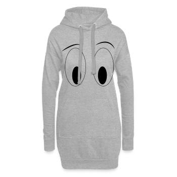 augen - Hoodie-Kleid - Grau meliert - Vorne
