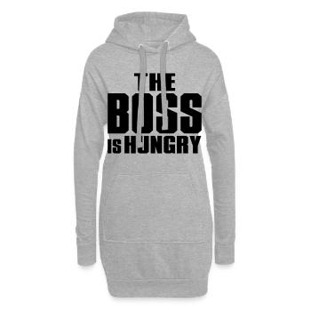 lustig - Hoodie-Kleid - Grau meliert - Vorne