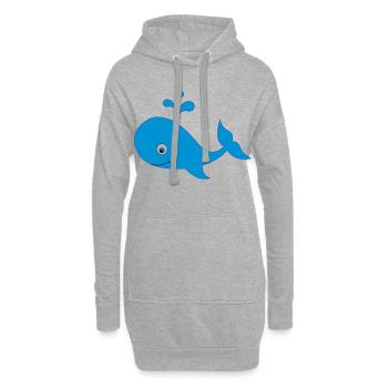 wal - Hoodie-Kleid - Grau meliert - Vorne