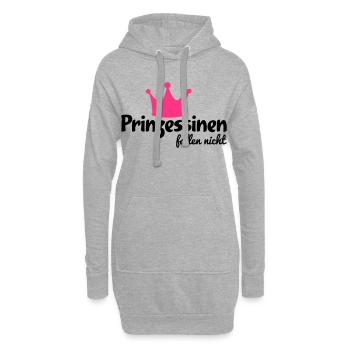 lustig - Hoodie-Kleid - Grau meliert - Vorne