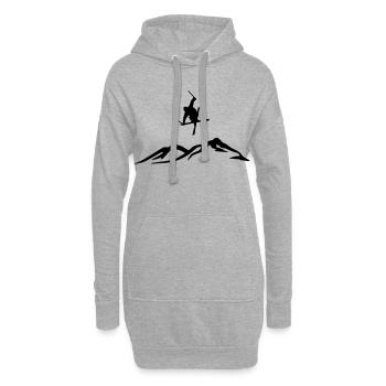 Ski Freestyler - Hoodie-Kleid - Grau meliert - Vorne