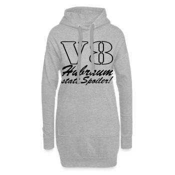 V8,Muscle-Car,Werkstatt,Garage,Auto,Tuning,(25) - Hoodie-Kleid - Grau meliert - Vorne