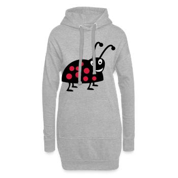 coccinelle - Sweat-shirt à capuche long Femme - gris chiné - Devant