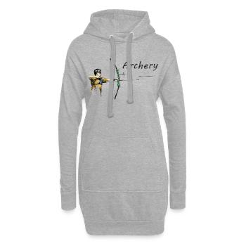 Bogenschützer - Hoodie-Kleid - Grau meliert - Vorne
