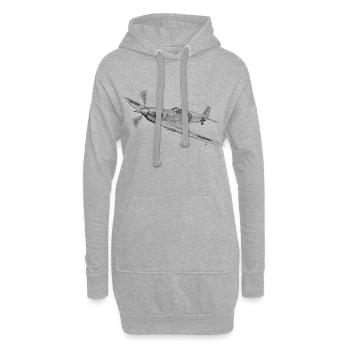 Spitfire - Hoodie Dress - heather grey - Front