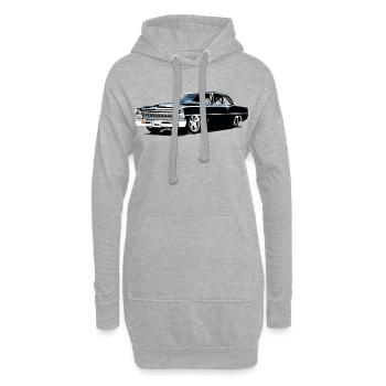 Chevy II Nova Super Sport - Hoodie-Kleid - Grau meliert - Vorne