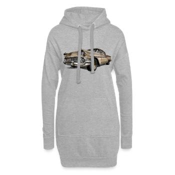 Oldtimer - Hoodie-Kleid - Grau meliert - Vorne