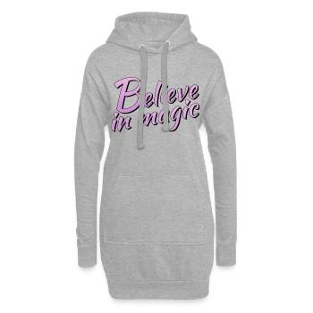 Croire en la magie - Sweat-shirt à capuche long Femme - gris chiné - Devant