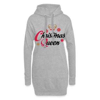 Noël - Sweat-shirt à capuche long Femme - gris chiné - Devant