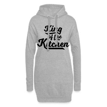 Cuire - Sweat-shirt à capuche long Femme - gris chiné - Devant