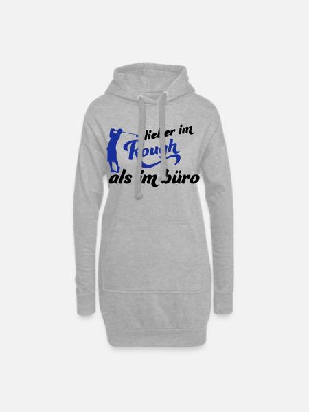 Golf - Hoodie-Kleid - Grau meliert