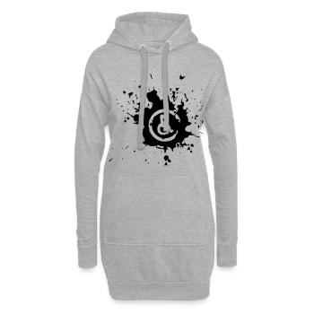 Rollstuhl Image Splash # - Hoodie-Kleid - Grau meliert - Vorne