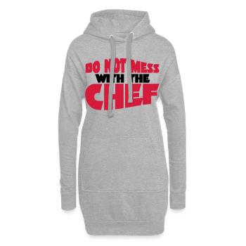 Chef - Hoodie-Kleid - Grau meliert - Vorne