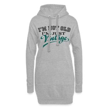 Not Old...Vintage 2C - Hoodie-Kleid - Grau meliert - Vorne