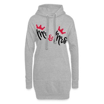 hochzeit - Hoodie-Kleid - Grau meliert - Vorne