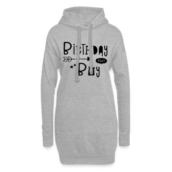 Birthday Boy - Garçons - Garçons - Garçons - Kid - Kids - Sweat-shirt à capuche long Femme - gris chiné - Devant