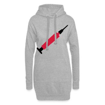 spritze - Hoodie-Kleid - Grau meliert - Vorne