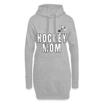 Hockey sur glace I Patin à glace sur glace - Sweat-shirt à capuche long Femme - gris chiné - Devant