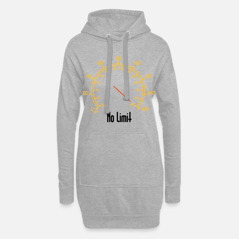 Tacho | No Limit - Hoodie-Kleid - Grau meliert