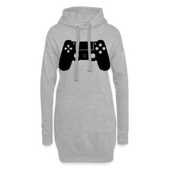 Contrôleur - Sweat-shirt à capuche long Femme - gris chiné - Devant