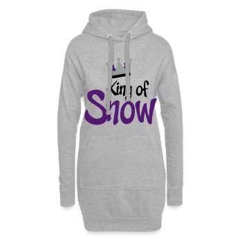 snowboarding - Hoodie-Kleid - Grau meliert - Vorne