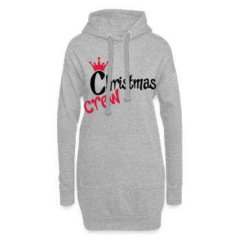 Lustige Geschenke zu Weihnachten für Freunde - Hoodie-Kleid - Grau meliert - Vorne