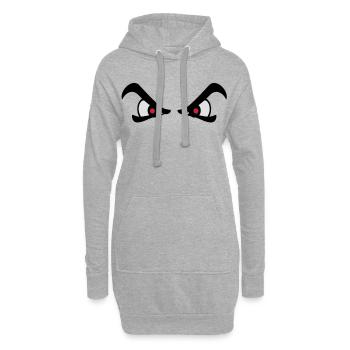 zorn1 - Sweat-shirt à capuche long Femme - gris chiné - Devant