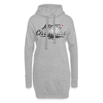 Tendance des cadeaux de Noël - Sweat-shirt à capuche long Femme - gris chiné - Devant
