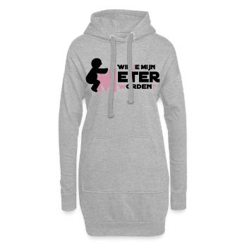 Climb To The Big M - Hoodie-Kleid - Grau meliert - Vorne