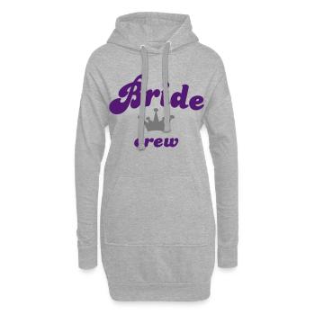 mariée - Sweat-shirt à capuche long Femme - gris chiné - Devant